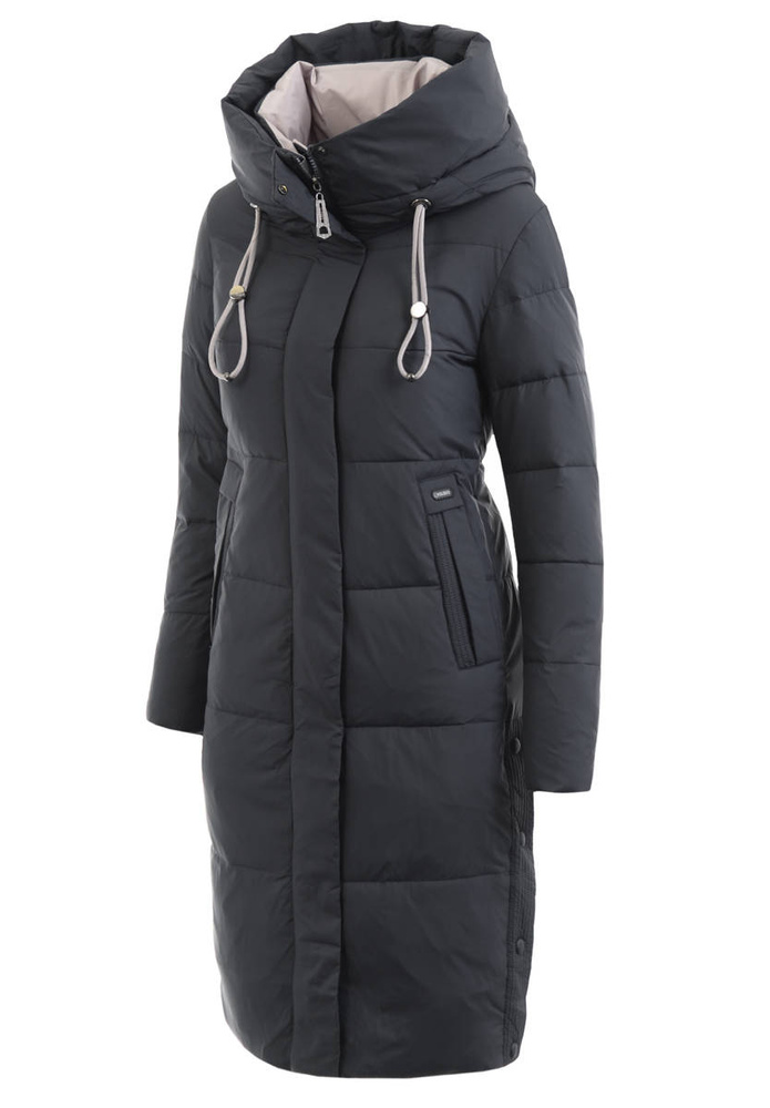 Damska Zimowa Ortalionowa Kurtka Czarna