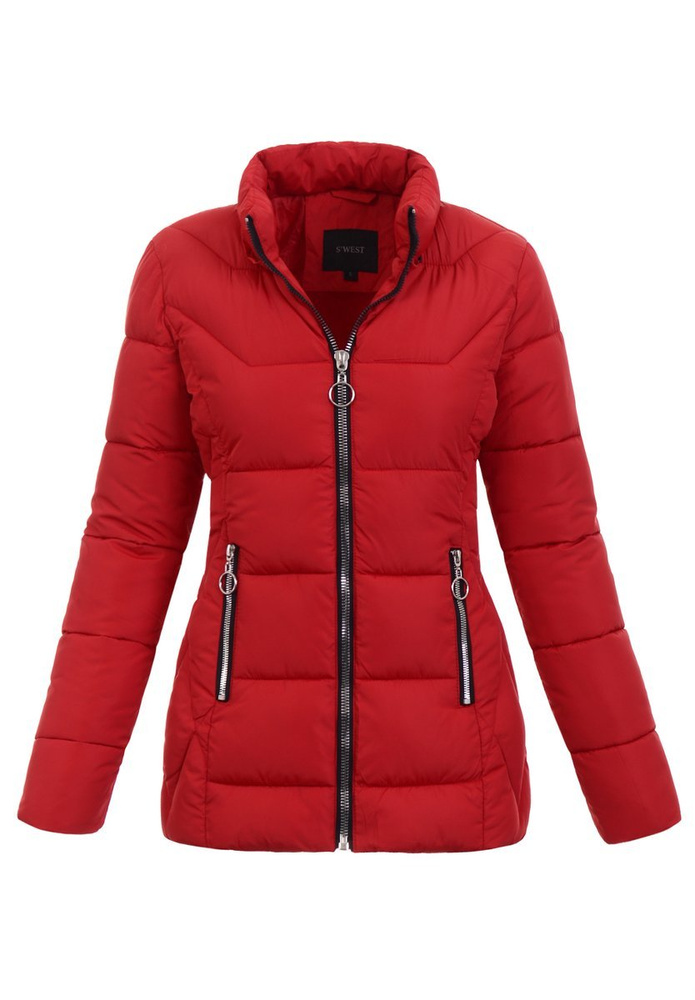 Damska Zimowa Kurtka Czerwona