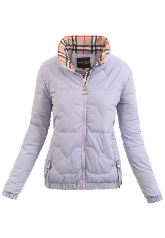 Kurtka Parka Wiosenna Fioletowa