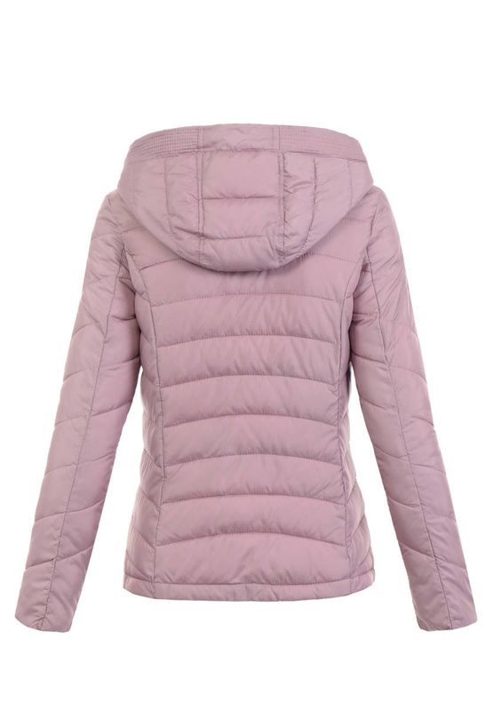 Damska Wiosenno-Jesienna Kurtka Różowa