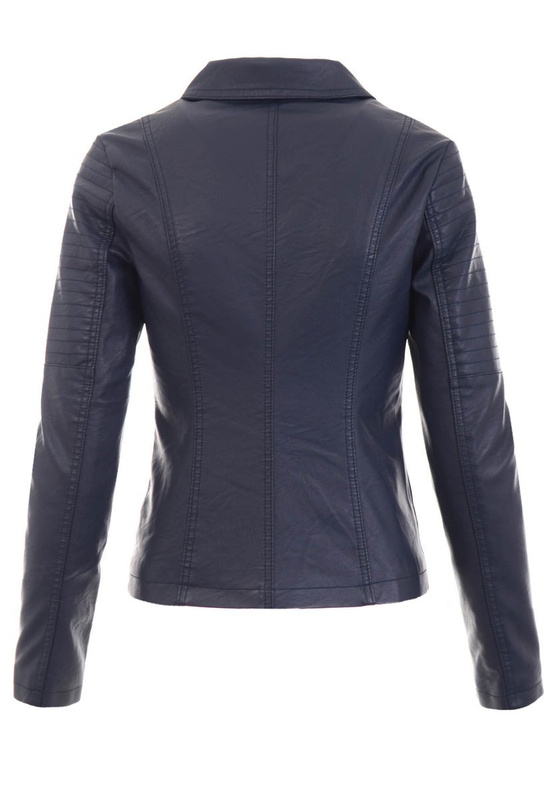 Damska Kurtka Ramoneska Granatowa