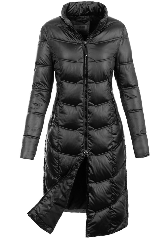 Damska Zimowa Ortalionowa Kurtka Czarna