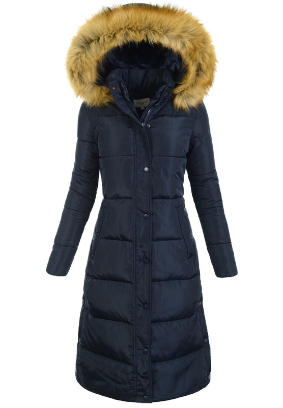 Damska Zimowa Ortalionowa Kurtka Granatowa