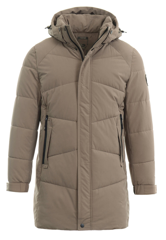 Męska Zimowa Kurtka Brązowa