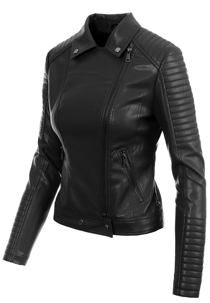 Damska Kurtka Ramoneska Czarna