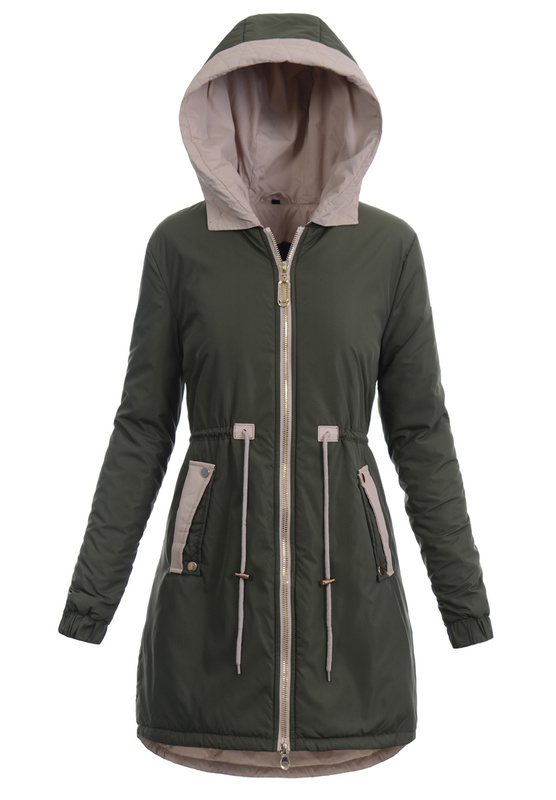 Kurtka Parka Wiosenna Zielona