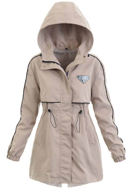 Kurtka Parka Wiosenna Beżowa