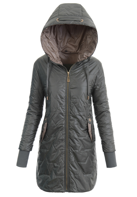 Damska Kurtka Przejściowa Zielona