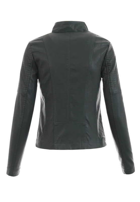 Damska Kurtka Ramoneska Zielona