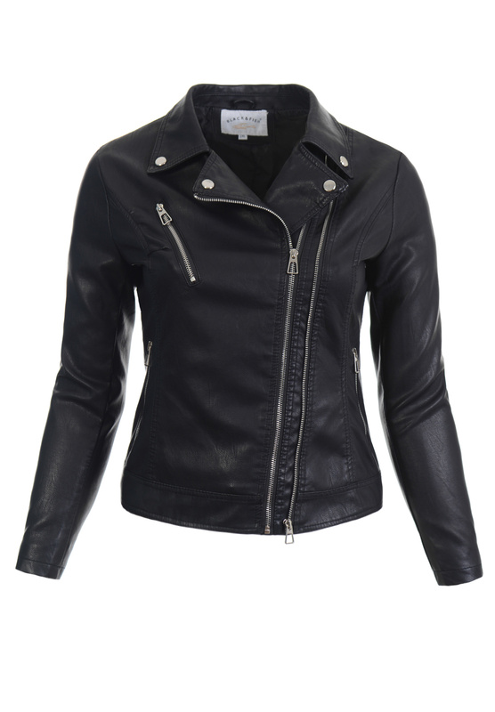 Damska Kurtka Ramoneska Czarna