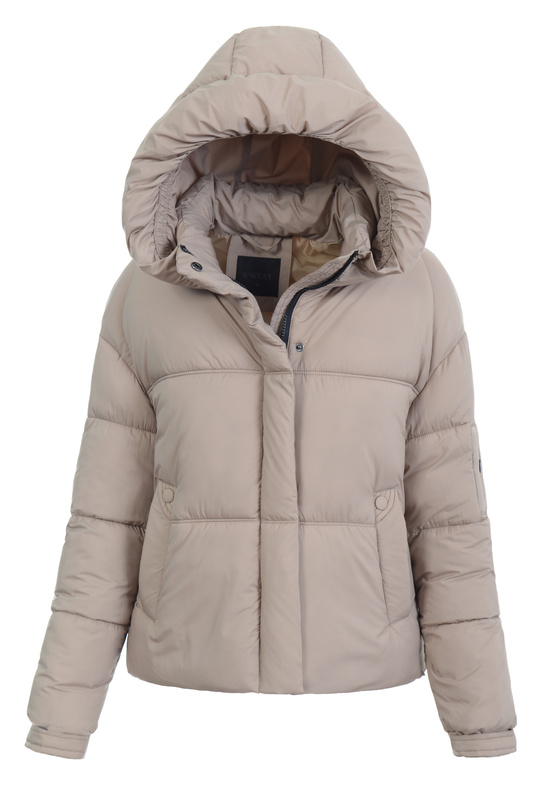 Damska Kurtka Zimowa Beżowa