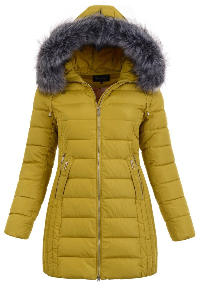 Kurtka Zimowa Klementyna Limonkowa