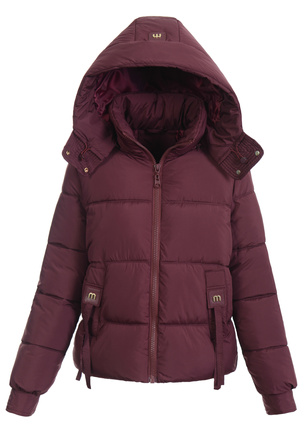 Damska Kurtka Zimowa Bordowa