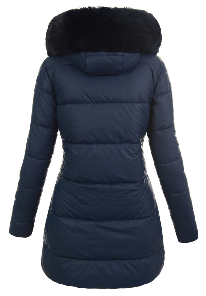 Damska Kurtka Zimowa Granatowa