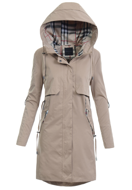 Kurtka Parka Wiosenna Beżowa