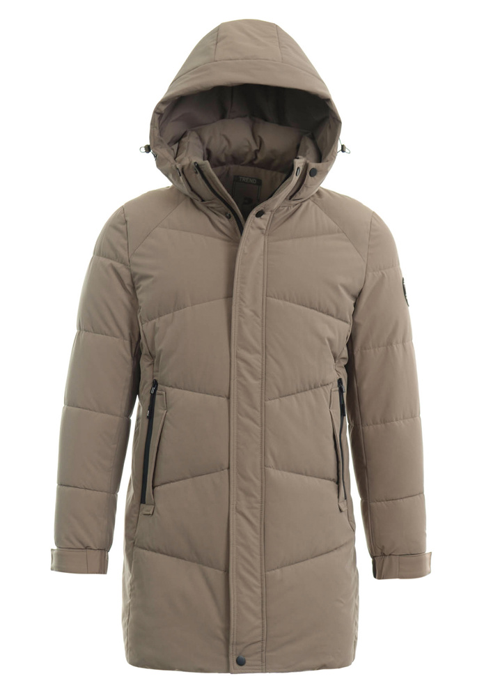 Męska Zimowa Kurtka Brązowa