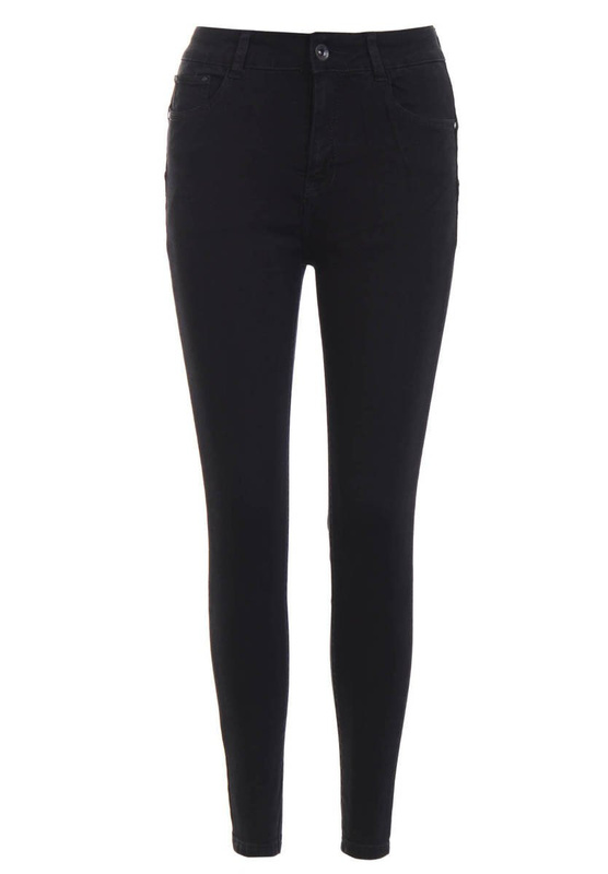 Damskie Spodnie Jeansowe Czarne