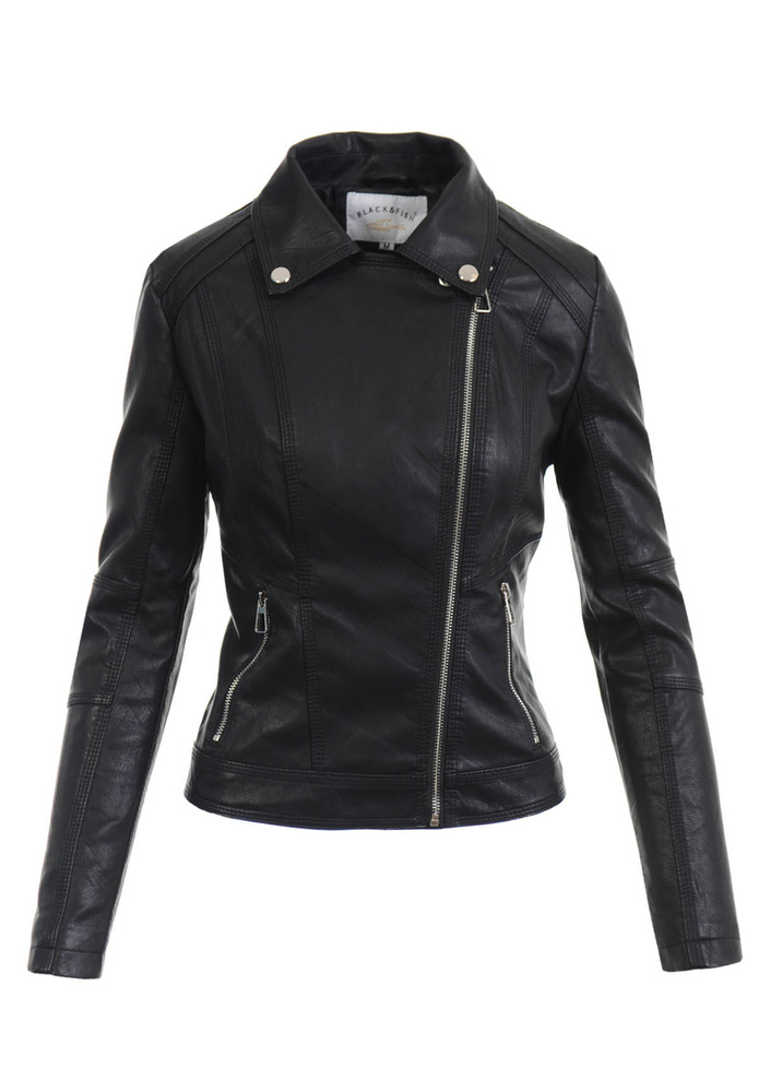 Damska Kurtka Ramoneska Czarna