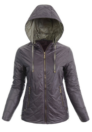 Kurtka Parka Wiosenna Fioletowa