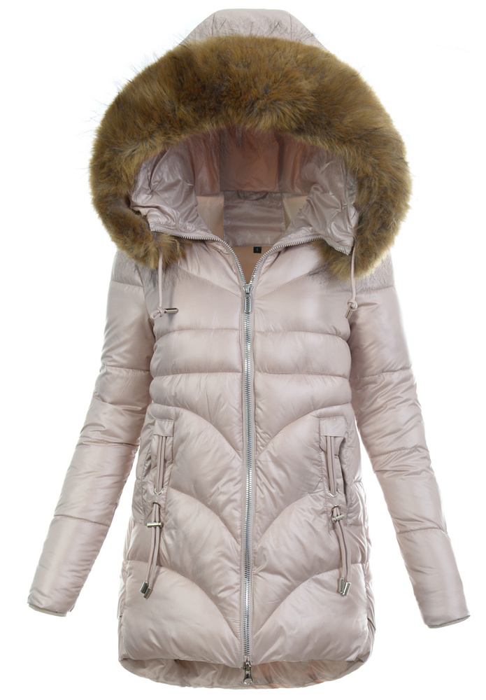 Damska Kurtka Zimowa Różowa