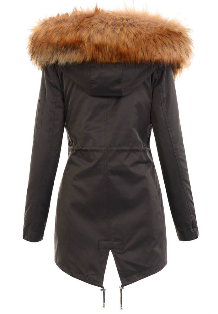 Damska Parka Kurtka 2w1 Zimowa Khaki