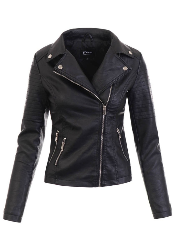 Damska Kurtka Ramoneska Czarna