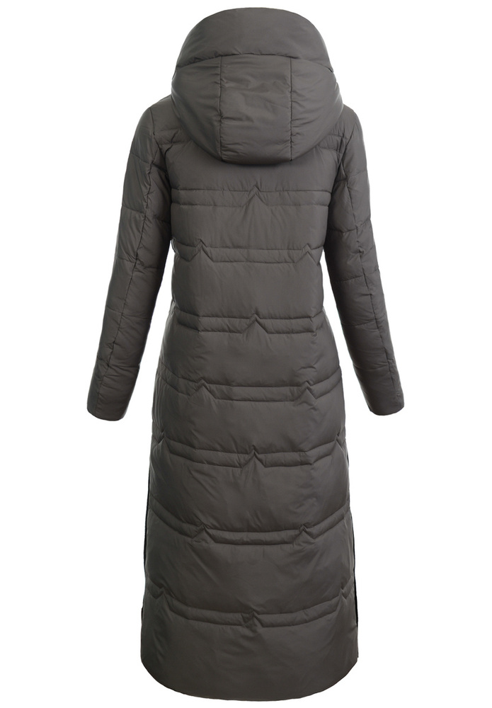 Damska Zimowa Ortalionowa Kurtka Brązowa