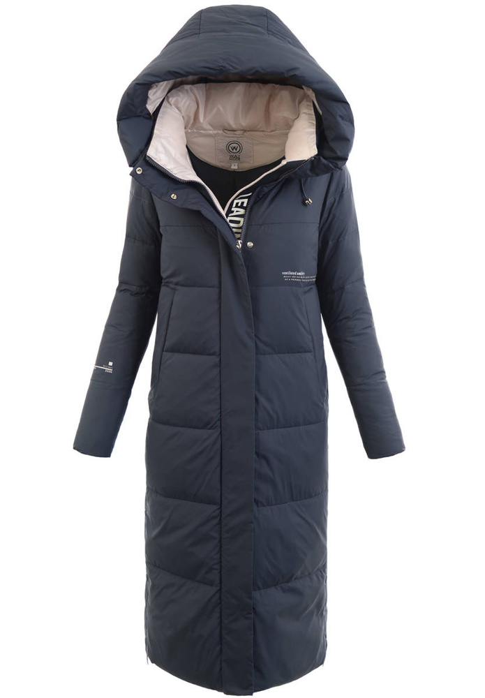 Damska Zimowa Ortalionowa Kurtka Granatowa