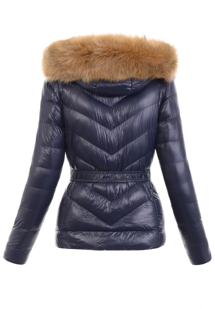 Damska Zimowa Ortalionowa Kurtka Czarna