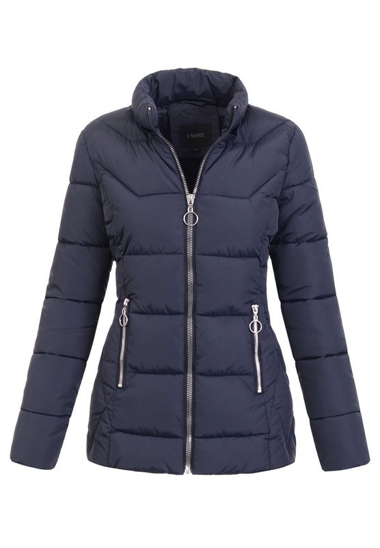 Damska Zimowa Kurtka Ciemno Granatowa