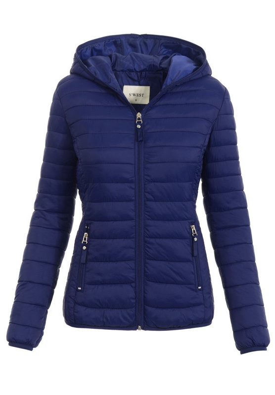 Damska Wiosenno-Jesienna Kurtka Granatowa