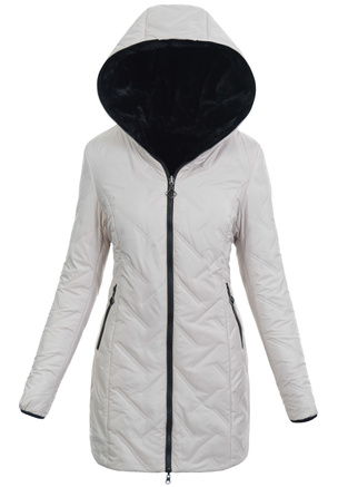 Damska Kurtka Zimowa Kremowa