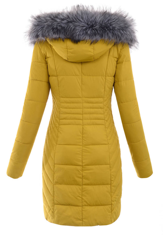 Damska Zimowa Ortalionowa Kurtka Czerwona