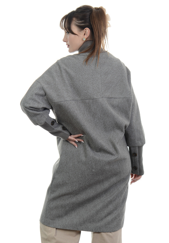 Damski Płaszcz Przejściowy Brązowy