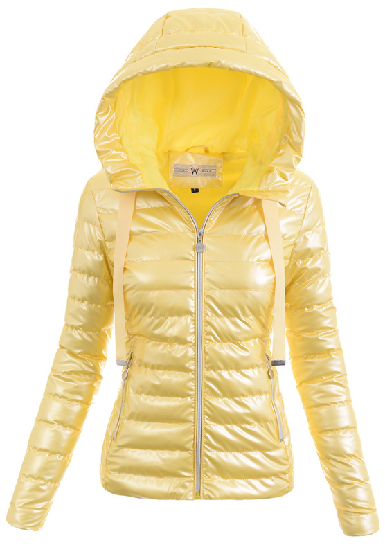 Kurtka Parka Wiosenna Żółta