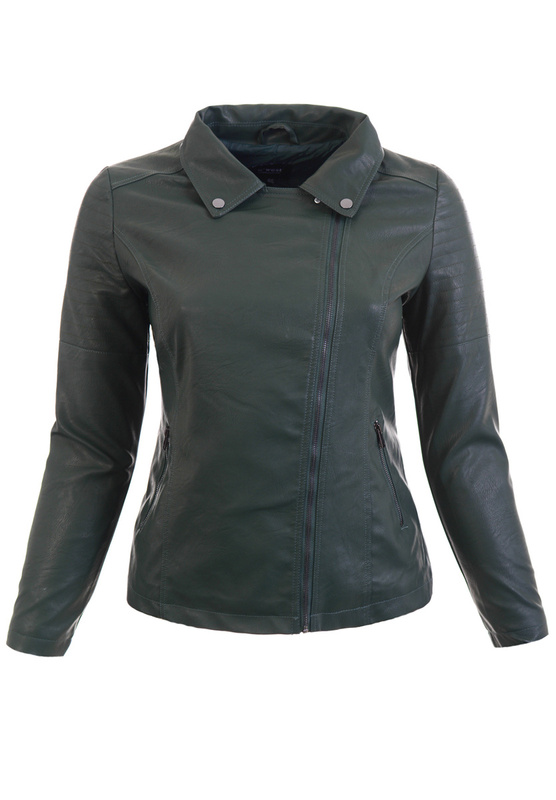 Damska Kurtka Ramoneska Zielona