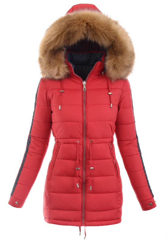 Damska Parka Kurtka Zimowa Czarna