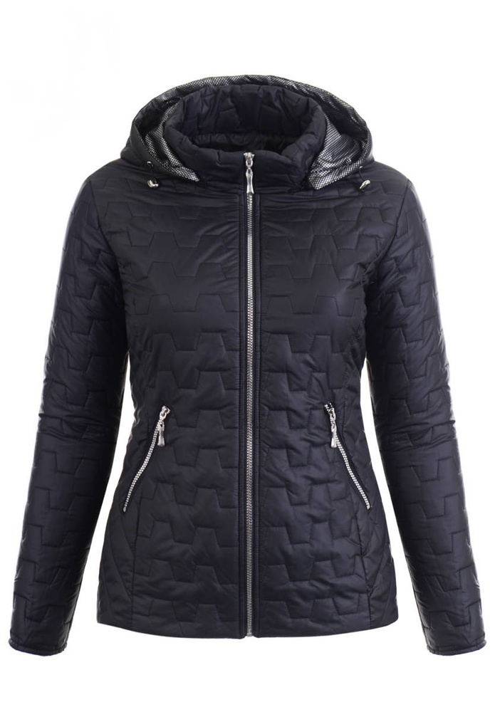 Damska Wiosenna Ortalion Kurtka Czarna