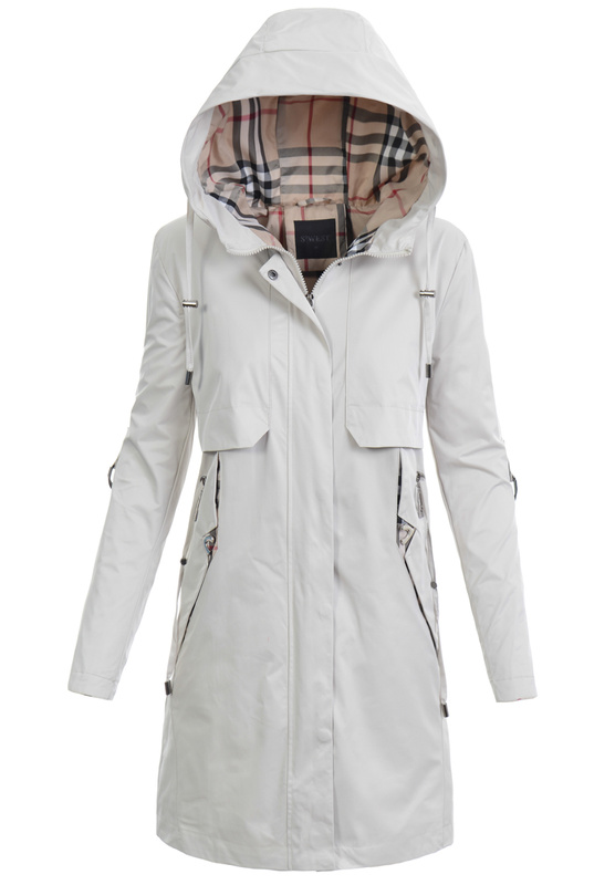 Kurtka Parka Wiosenna Ecru