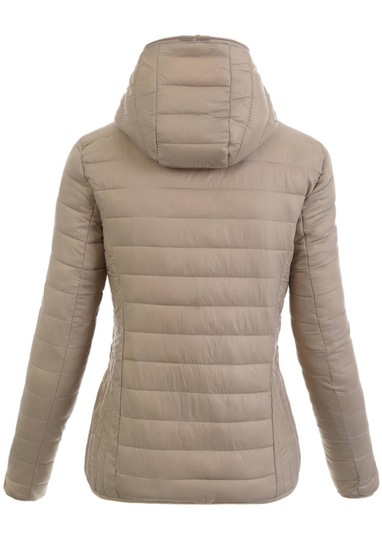 Damska Wiosenno-Jesienna Kurtka Beżowa