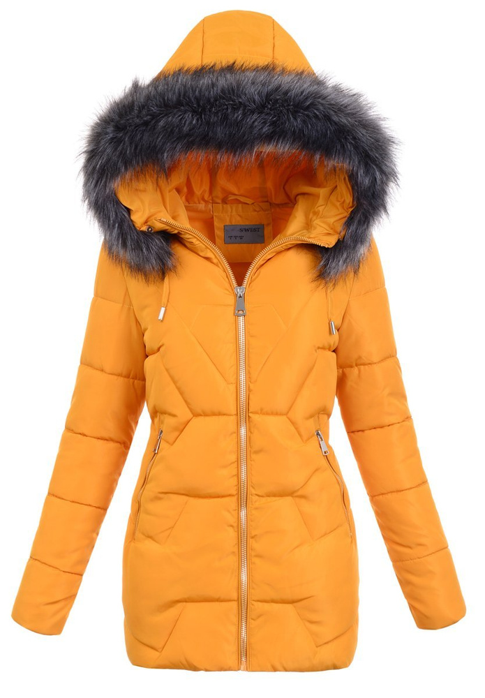 Damska Zimowa Kurtka Camel