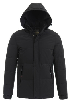 Męska Zimowa Kurtka Czarna