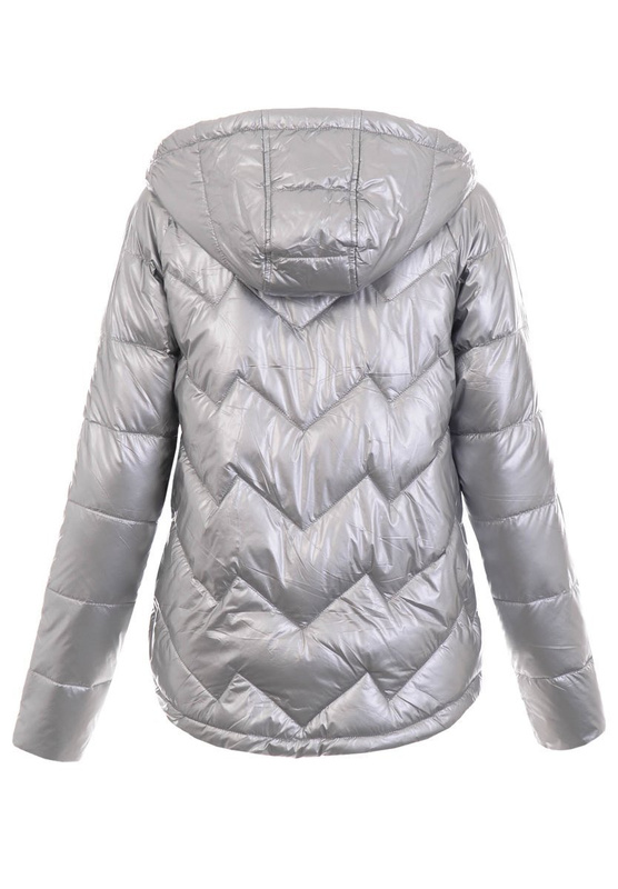 Damska Wiosenna Ortalion Kurtka Srebrna