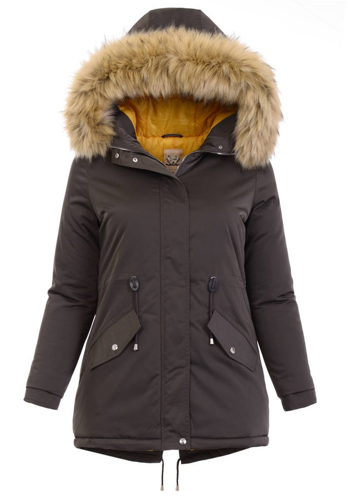 Damska Kurtka Parka Zimowa Szara
