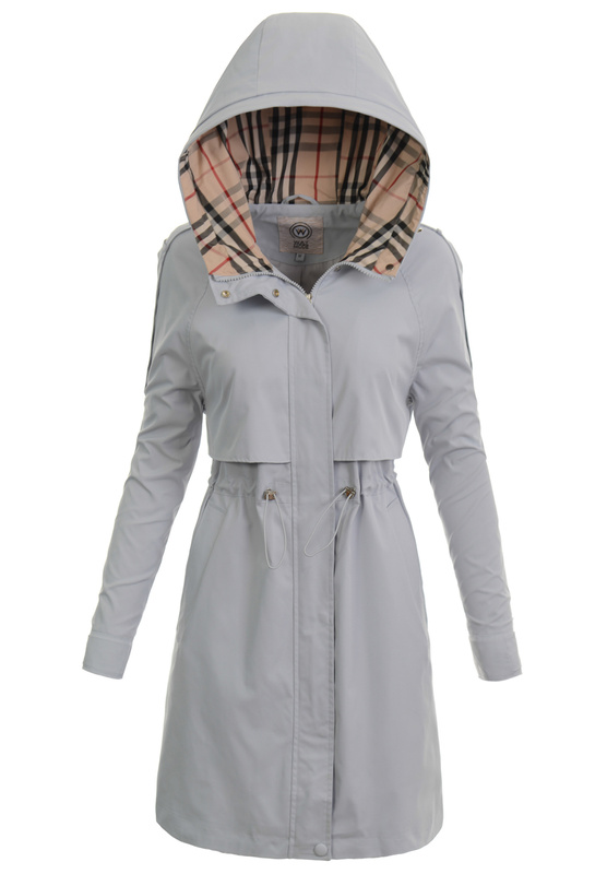 Kurtka Parka Wiosenna Niebiesko-Szara