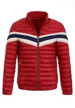 Męska Kurtka Jesienna Czerwona