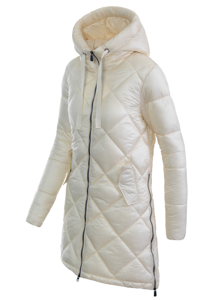 Damska Kurtka Zimowa Kremowa