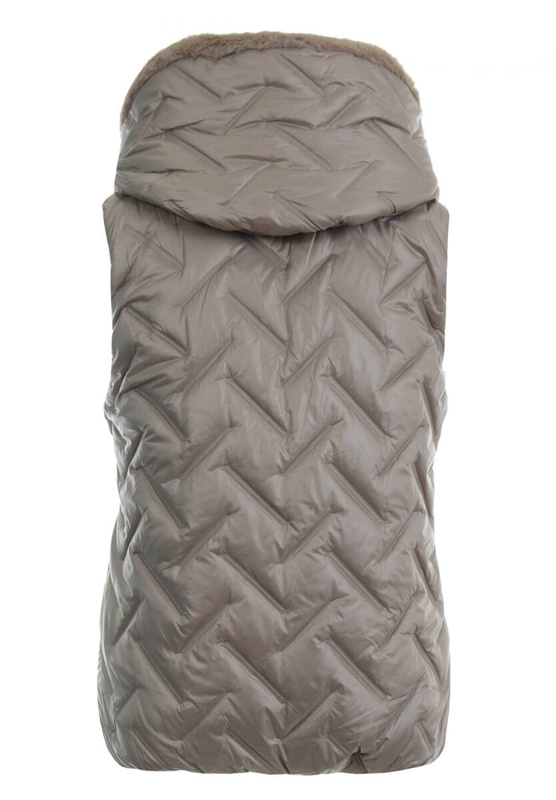 Damska Kamizelka Bezrękawnik Cappuccino