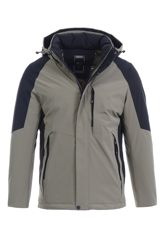 Męska Zimowa Kurtka Beżowa