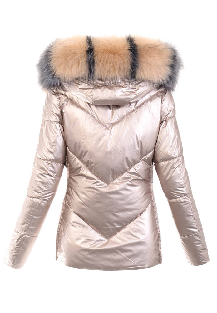 Damska Kurtka Zimowa Srebrna